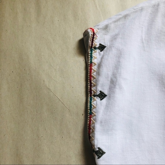 Johnny Was Verena Linen Easy Yoke Embroidered Tunic - Picture 6 of 12